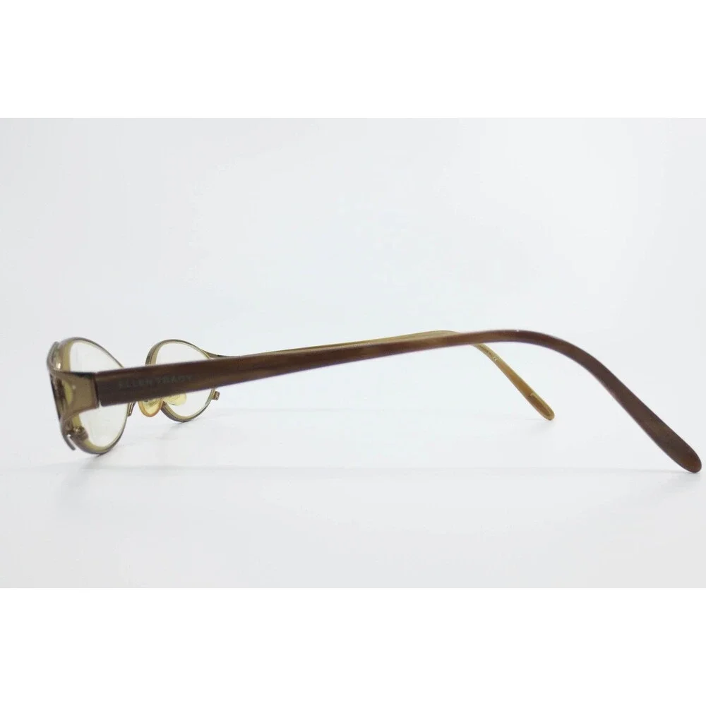 Ellen Tracy Lutetia Brown Eyeglass Frames Oval Designer Glasses 50-17-130 L.130